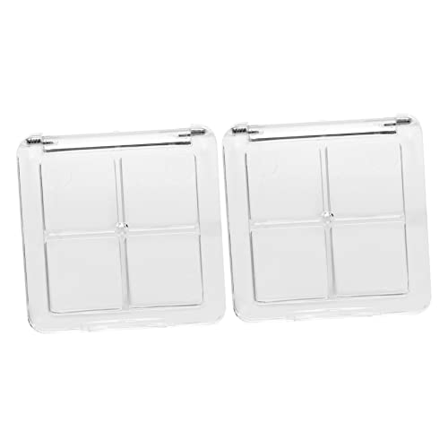 OUNONA 2stücke Leere Lidschattenschalen Diy Lidschattenpaletten Lidschatten-unterverpackungsboxen Leer Für Frauen Mädchen Damen Augen-make-up Aufbewahrung von OUNONA