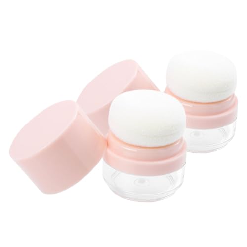 OUNONA 2stücke Make-up-puderbox Mit Puff Leere Kissen-kompaktetui Make-up-puderbehälter Kosmetik-puderbox Puderetuis Körperpuderetui Puder-reisebehälter Puderbehälter Für Reise von OUNONA