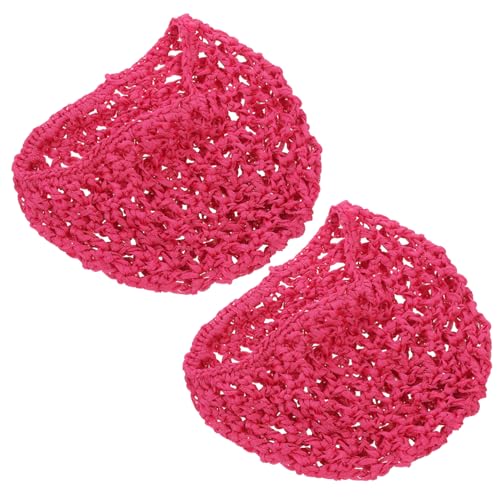 OUNONA 2stücke Netz Schlafen Hut Für Frauen Mit Häkel Design Atmungsaktive Haarnetze Zum Schlafen Schützt Vor Haarbruch Nylon Material von OUNONA
