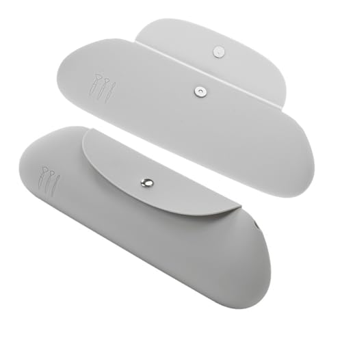 OUNONA 2stücke Silikon Pinselhalter Mit Druckknopfverschluss Reisetasche Für Make-up-Pinsel Organizer Für Gesichtspinsel Kosmetiktasche Aufbewahrungskoffer Für Kosmetikpinsel von OUNONA