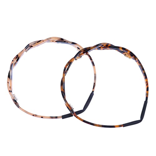 OUNONA 2stücke Zahn-haarreif Aus Hartplastik Für Frauen Schildpatt-haarband Mit Anti-slip Funktion Stirnband Als Haarschmuck von OUNONA