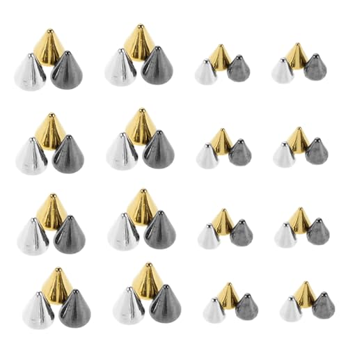 OUNONA 3 Boxen Boxen Punk Maniküre Charms Metall Nieten Flachboden Spitzen Nagelschmuck für DIY Nageldesign Frauen Salon Party Zubehör von OUNONA