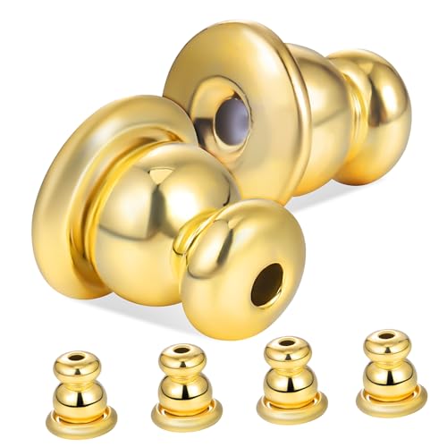 OUNONA 3 Paare Ohrringrücken Metall Gold Elektroplattiert Sicherer Halt für Schwere Ohrstecker Damen Komfortabler Verschluss für Hängende Ohrringe OUNONA 3 Paare Ohrringrücken Metall Gold Elektroplattiert Sicherer Halt für Schwere Ohrstecker Damen Komfortabler Verschluss für Hängende Ohrringe von OUNONA