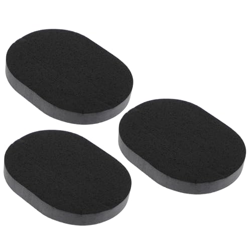 OUNONA 3stücke Gesichtshautpflegeschwamm Mit Bambuskohle-inhaltsstoffen Make-up-entferner-schwamm Gesichtswaschpad Für Tiefenreinigung Schmutzaufnahme Und Ölkontrolle Aufbewahrungsbox Ink von OUNONA