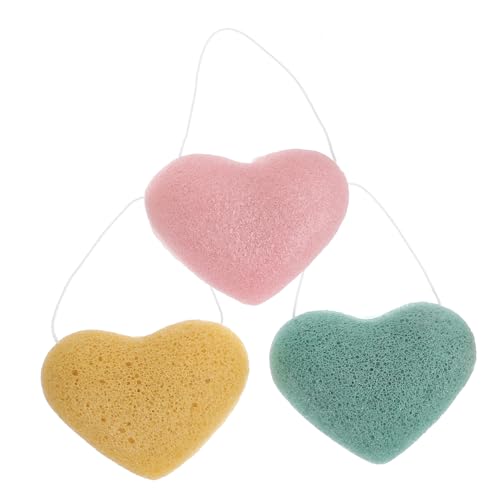 OUNONA 3 Stück Herzförmige Gesichtsreinigungsschwämme aus Langlebigem Schwamm Sanftes Peeling Make up entferner Pads für Hauttypen Wiederverwendbar für Reise und Zuhause OUNONA 3 Stück Herzförmige Gesichtsreinigungsschwämme aus Langlebigem Schwamm Sanftes Peeling Make up entferner Pads für Hauttypen Wiederverwendbar für Reise und Zuhause von OUNONA