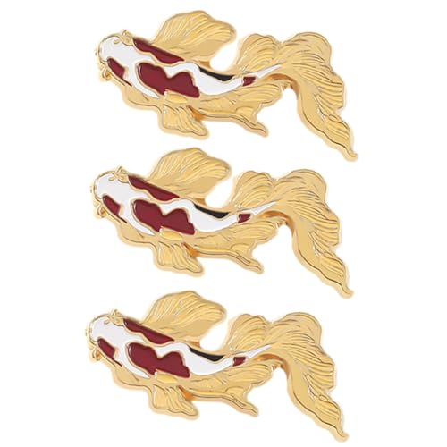 OUNONA 3 Stück Kreative Emaille Anstecknadeln Brooches aus Langlebiger Legierung für Rucksack Hut Schal und Kleidung Accessoires für Damen und Herren von OUNONA