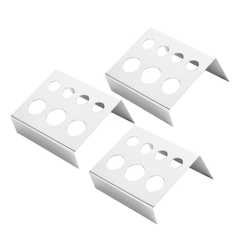 OUNONA 3 Stück Teiliges Edelstahl Ink Cup Rack Tattoo Farbbehälter Halter für Tattoo Augenbrauen und Lippen Pigment Organizer für Studio Zuhause Geschäftsnutzung von OUNONA