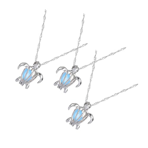OUNONA 3 Stück Teiliges Leuchtende Schildkröten Perlen Halskette mit Leuchtendem Schildkröten Anhänger Legierte Kettenanhänger Modisches Schmuckset für Damen und Mädchen Bunte Mischung OUNONA 3 Stück Teiliges Leuchtende Schildkröten Perlen Halskette mit Leuchtendem Schildkröten Anhänger Legierte Kettenanhänger Modisches Schmuckset für Damen und Mädchen Bunte Mischung von OUNONA