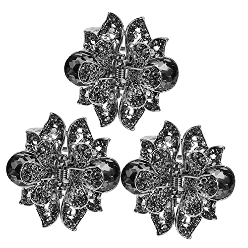 OUNONA 3 Stück Teiliges Zinklegierung Haarspangen Dekorative Haarklammern mit Hohlmuster Mode Haarklammer für Damen für Alltag und Besondere Anlässe von OUNONA