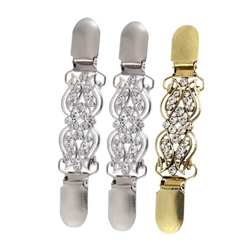 OUNONA 3 Stück Tulpenförmige Cardigan Clips mit Funktionssichere Schal Accessoires für Frauen für Partys und Alltag Vielseitig Einsetzbar von OUNONA