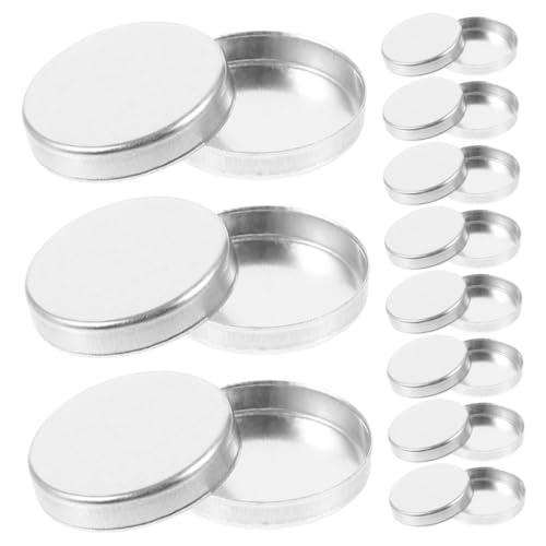 OUNONA 30 Stück Teiliges Kleine Runde Aluminium Lidschatten Pfännchen Leer zum Nachfüllen Leichtes Make Up Organizer Diy Augen Make Up Aufbewahrung für Damen Unterwegs und Zuhause von OUNONA