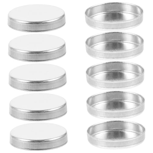 OUNONA 30 Stück Teiliges Runde Lidschatten Pfannen Aluminium Diy Make Up Puder Sample Container Leere Lidschatten Palette Praktischer Make Up Organizer zur Aufbewahrung und Nachfüllung von OUNONA