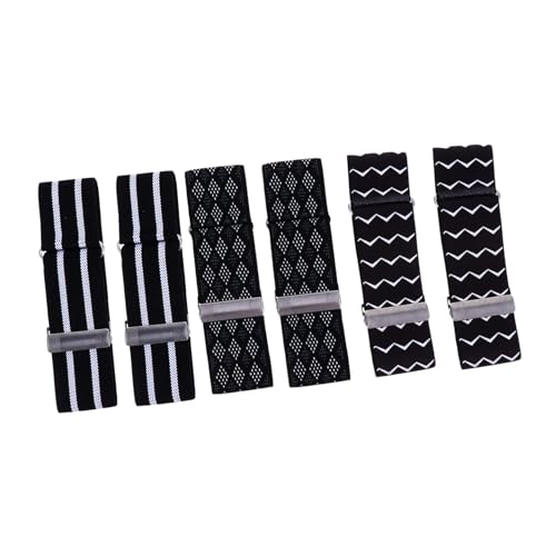 OUNONA 3Paare Elastische Hemd Manschetten Armbänder Verstellbare Ärmelhalter für Damen Modisches Shirt Zubehör für Partys Langlebiges von OUNONA