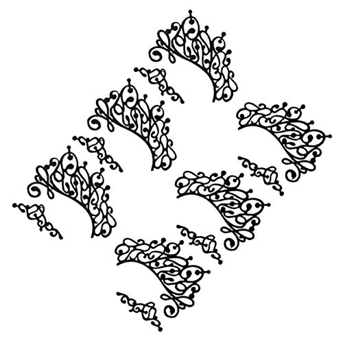 OUNONA 3Paare Schwarze Stoff Augen Tätowierungen Temporäre Eyeliner Aufkleber mit Elegantem Spitzenmuster für Maskenbälle Cosplay und Kostümpartys von OUNONA