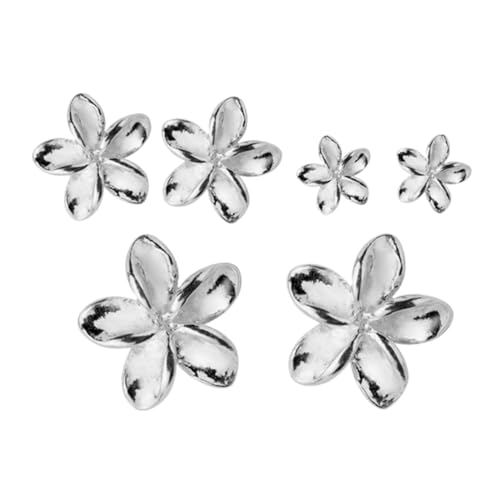 OUNONA 3Paare Silber Blumenohrringe für Ohrstecker Süße Ohrringe zu Anlässen Wie Partys Hochzeiten von OUNONA