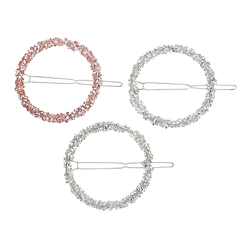OUNONA 3Stücke Haarnadeln aus Legierung Funkelnde Haarschmuck Clips Haarspangen für Partys und Zufällige Farben Haaraccessoires für Damen von OUNONA