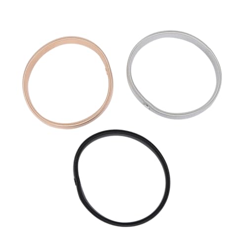 OUNONA 3stücke Herrenarmband Aus Metall Elastisch Modisches Mesh-armreif Ärmel-manschette Zufällige Farbe von OUNONA