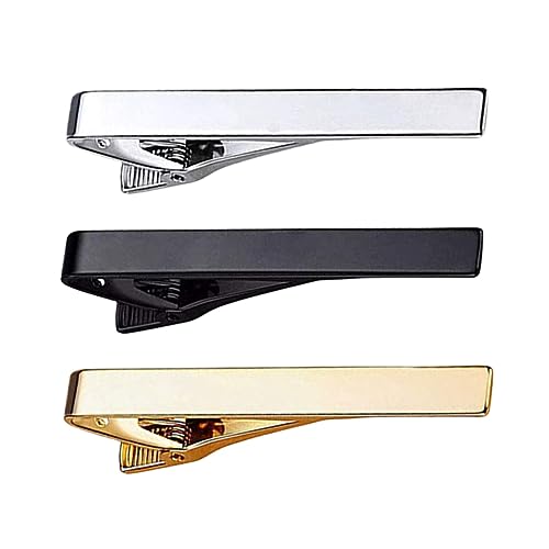 OUNONA 3stücke Krawattenklammer Für Männer Im Klassischen Stil Mit Accessoire Für Anzughemd Geeignet Für Hochzeit Business Party Anlässe von OUNONA