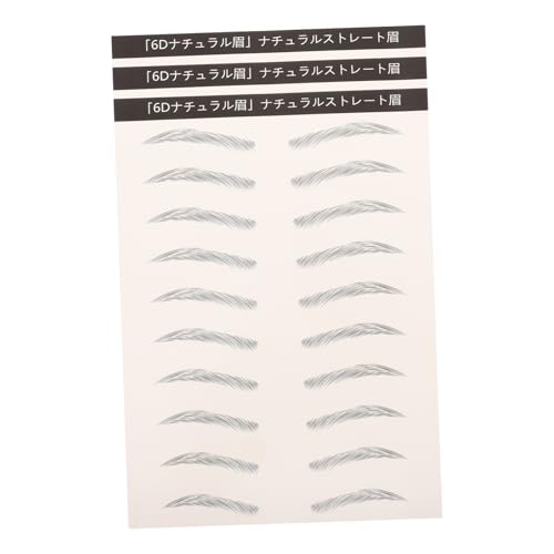 OUNONA 3blätter Künstliche Augenbrauen Selbstklebend Abziehbar Für Frauen Augenbrauenaufkleber Augenbrauentransfer Simulation Wasserfest Make-up Bögen OUNONA 3blätter Künstliche Augenbrauen Selbstklebend Abziehbar Für Frauen Augenbrauenaufkleber Augenbrauentransfer Simulation Wasserfest Make-up Bögen von OUNONA