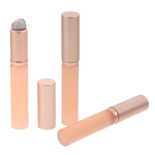 OUNONA 3stücke Lippenapplikatoren Mit Deckel Wiederverwendbarer Lippenpinsel Lipglosspinsel Praktische Make-up-tools Für Lidschatten Und Lippenstift Make-up-zubehör Für Reisen Und von OUNONA