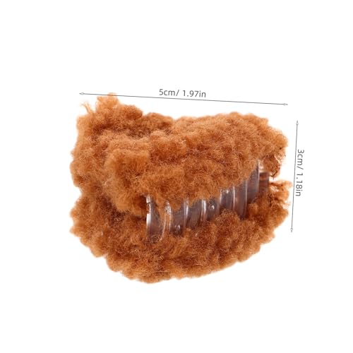 OUNONA 4 STÜCKE Plüsch Haarklammer Weiche Katzenohr Clips Flauschige Haarspangen zu Dünnem Haar Reisegröße Süße Haarstyling Klammern für Damen Mädchen von OUNONA