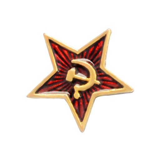 OUNONA 4 STÜCKE Teiliges Set Fünfzackige Stern Brosche Marxistische Kommunismus Anstecknadel Legierung Kreatives für Kleidung Taschen Schals für Frauen und Männer von OUNONA
