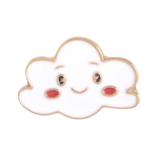 OUNONA 4 STÜCKE Teiliges Set Niedliche Mond Regenbogen Broschen für Mädchen und Damen Kreative Cartoon Anstecker Hochwertigem Legierungs Material Vielseitig Kombinierbar mit Kleidung und von OUNONA