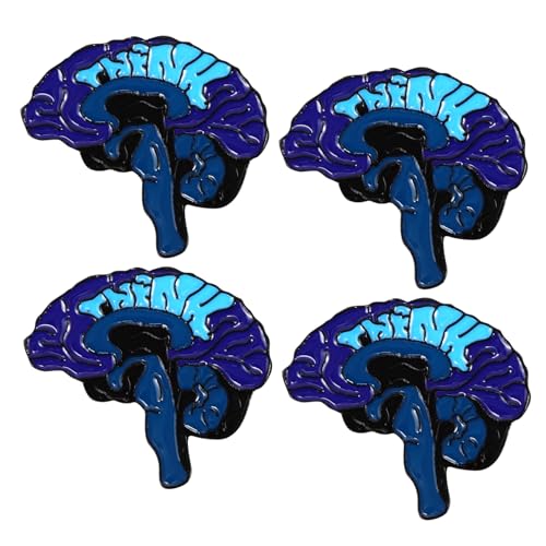 OUNONA 4 Stück Cartoon Brustnadel Human Brain Form Anstecker Niedliche Brosche Legierung für Kleidung für Bastelprojekte und Besondere Anlässe OUNONA 4 Stück Cartoon Brustnadel Human Brain Form Anstecker Niedliche Brosche Legierung für Kleidung für Bastelprojekte und Besondere Anlässe von OUNONA