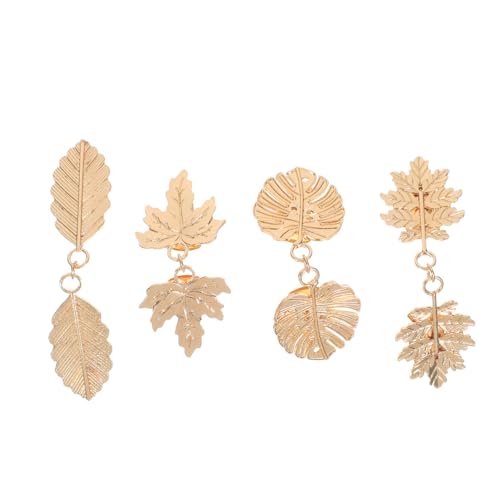 OUNONA 4 Stück Geformte Kragenschmuckringe Schal/Büroverschlüsse Clip Oder Vintage Kleiderklammern Für Den Täglichen Gebrauch Zum Halten Von Hemden Stoffen Strickjacken Kleidern von OUNONA