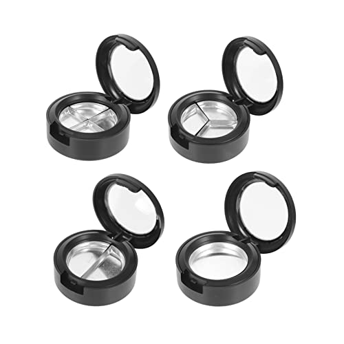 OUNONA 4 Stück Leere Lidschatten Lippenstiftboxen Transparente Kosmetik Aufbewahrung mit Fächern für Reisen und Diy Make Up Organisation von OUNONA