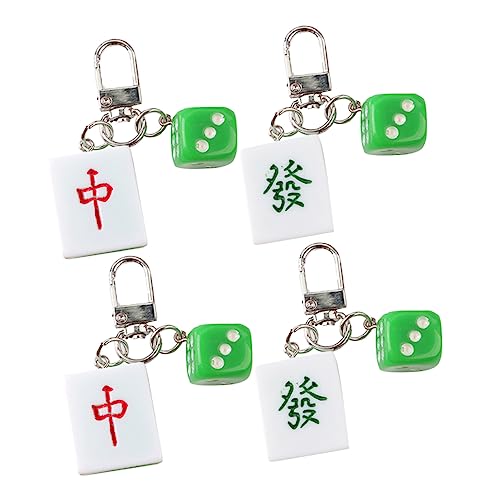 OUNONA 4stücke Mahjong Schlüsselanhänger Schlüsselringe Mit Einzigartigem Dekoration Für Schlüssel Und Taschen Geschenkidee Für Und Familie OUNONA 4stücke Mahjong Schlüsselanhänger Schlüsselringe Mit Einzigartigem Dekoration Für Schlüssel Und Taschen Geschenkidee Für Und Familie von OUNONA