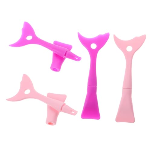 OUNONA 4 Stück Multifunktionales Silikon Augen Make Up Set Teiliges Eyeliner Werkzeug mit Schablonen für Präzisen Lidstrich und Lidschatten für Anfänger und Sicheres Wiederverwendbares von OUNONA