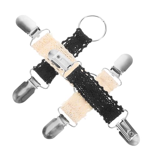 OUNONA 4 Stück Teiliges Baumwoll Hutclips und Cardigan Kragenclips Multifunktionale Leichte Reisetaschen und Rucksackhalter Strapazierfähige Mützenklammern für Damen Tragbar und Modisch von OUNONA