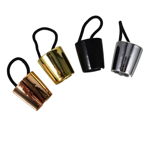OUNONA 4 Stück Teiliges Elastische Haar Manschetten Pferdeschwanz Halter für Zartes Haar Langlebige Haarklammern mit Glatter Oberfläche Rutschfeste Haarschmuck accessoires für Damen und von OUNONA