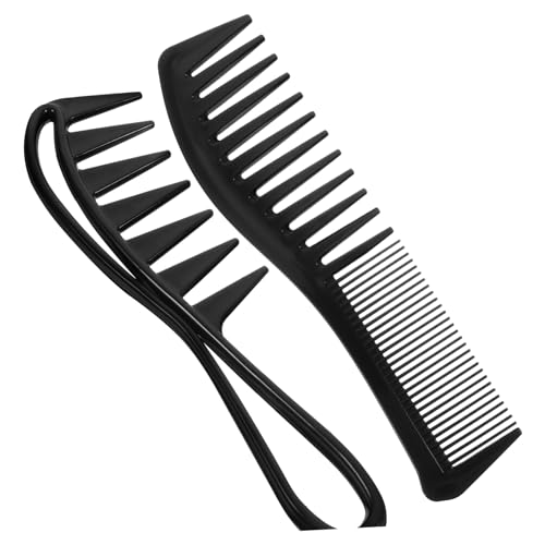 OUNONA 4 Stück Teiliges Haarkamm Set für Friseure Breitzahnkämme für Unisex Haarschnitte Professionelles Styling Tool für Glattes Haar für Männer und von OUNONA