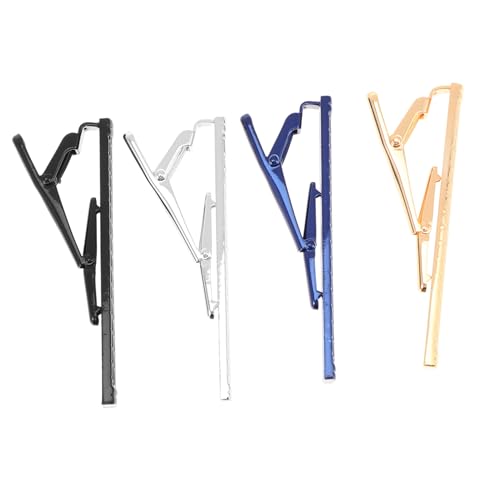 OUNONA 4 Stück Teiliges Kupfer Krawattenklammern für Herren Langlebige Business Tie Bars Klassische Necktie Clasps Praktisch für Formelle Anlässe und Stilvolles Outfit von OUNONA