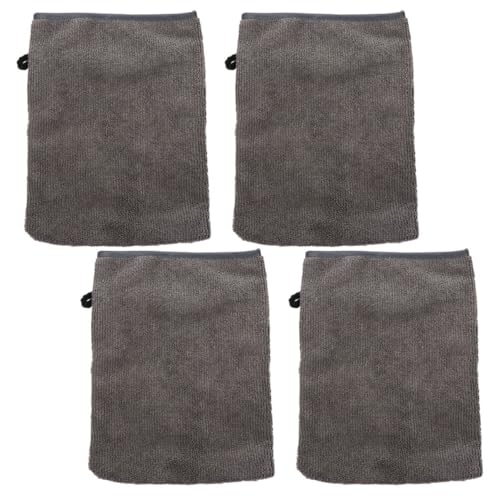 OUNONA 4 Stück Teiliges Set Bequeme Makeup Entferner Handschuhe Tragbare Gesichts Mitts aus Mikrofaser für Sanfte für Augen Make Up Lippenstift Mehr von OUNONA