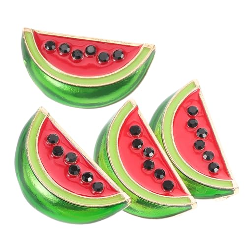 OUNONA 4stücke Wassermelonenbrosche Wassermelonenbroschennadel Cartoon Cardigan Clip Pullover Clips Kleidungsclips Wassermelonen Reversclip Cardigan Nadel Kragenclip Für Damen Hemdkragenc von OUNONA