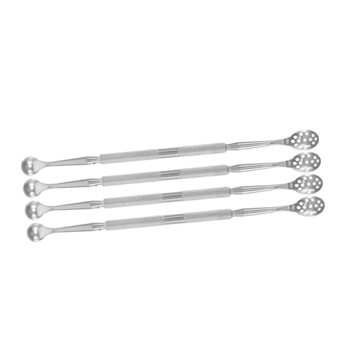 OUNONA 4 Teiliges Professionelles Fingernagel Set Aus Rostfreiem Edelstahl Maniküre Gabel Trimmer Nagel Und Zehennagel Entferner Werkzeug Hornhaut Metallschaber Mit Gel von OUNONA