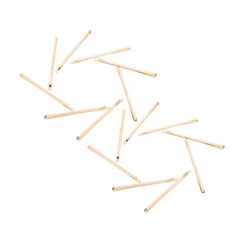 OUNONA 40 Stück Teiliges Metall Haarspangen zum DIY Haarschmuck Basteln Robuste Goldfarbene Haarklammern für Frauen Vielseitige Haarnadeln für Kreative Frisuren und Dekorative Stylings von OUNONA