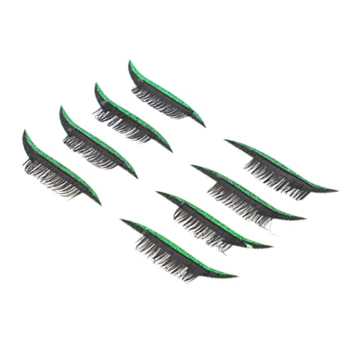OUNONA Eyeliner Wimpern Aufkleber 4 Paar Wasserfest und Wiederverwendbar Atmungsaktives Material für Nachtclubs Cosplay und Partys von OUNONA