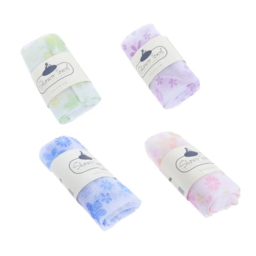OUNONA 4stücke Rückenpeelingtuch Aus Nylon Peeling-körpertücher Für Dusche Badetücher Zur Hautreinigung Und Pflege Badetuch Körper Und Rücken von OUNONA