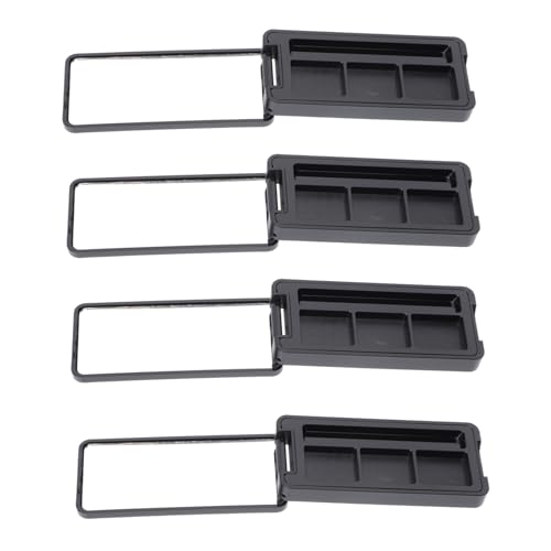 OUNONA 4Stücke Kompakte Lidschatten Boxen für Make Up Wiederverwendbare Blusher und Concealer Behälter Kosmetik Aufbewahrung für Reisen von OUNONA