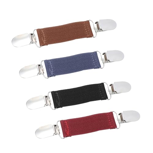 OUNONA 4Stücke Pullover Clips Stilvolle Klammern für Cardigans Strickjacken Tücher Weinrot für Besondere Anlässe von OUNONA