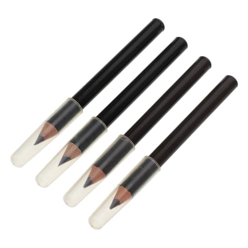 OUNONA 4Stücke Teiliges Augenbrauenstift Set aus Holz und Langlebig für Präzises Augenbrauen Make Schwarze und Braune Stifte für Anfänger und Täglichen Gebrauch von OUNONA
