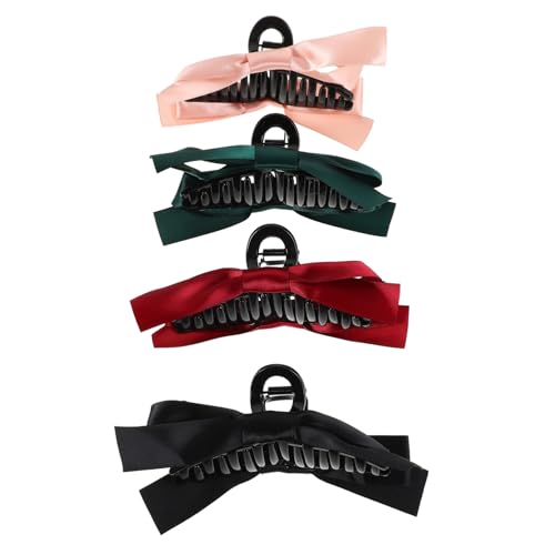 OUNONA 4pcs Bogen Haare Clips Haarklauen Schmetterling Haarzubehör Für Mädchen Nicht Überrutschen Schmetterling Clips Haarstyling Accessoires Für Frauen von OUNONA