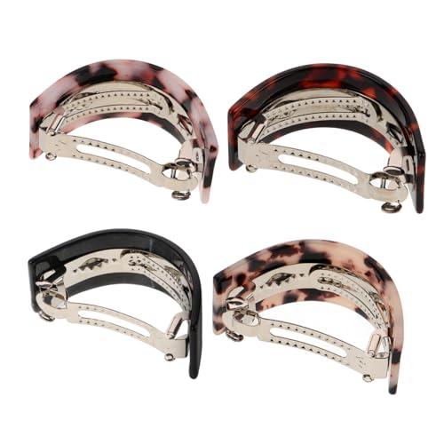 OUNONA 4stücke Haarspangen Modische Haarnadeln Halbkreis Clips Pferdeschwanzhalter Damen Kopfschmuck Haar Accessoires Leicht Tragbar Frühlingsdesign Für Partys Tanzen Anlässe von OUNONA