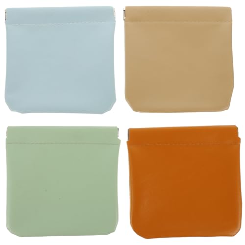 OUNONA 4stücke Personalisierte Kosmetiktasche Für Damen Kleine Make-up-Tasche Aus Tragbar Für Außenbereich Ohne Reißverschluss Geeignet Für Lippenstifthülsen von OUNONA