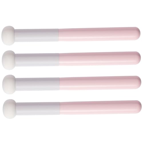 OUNONA 4stücke Puderquaste Mit Griff Für Make-up Schwammapplikator Für Puder Kissen-make-up-quaste Für Gesicht Und Körper Leicht Zu Reinigen Beauty-schwamm von OUNONA