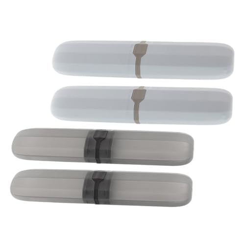 OUNONA 4stücke Reise-zahnbürsten-aufbewahrungsetui Aus Kunststoff Kleiner Zahnbürsten-Organizer Und Zahnpastahalter Reise- Und Zahnpastabehälter von OUNONA